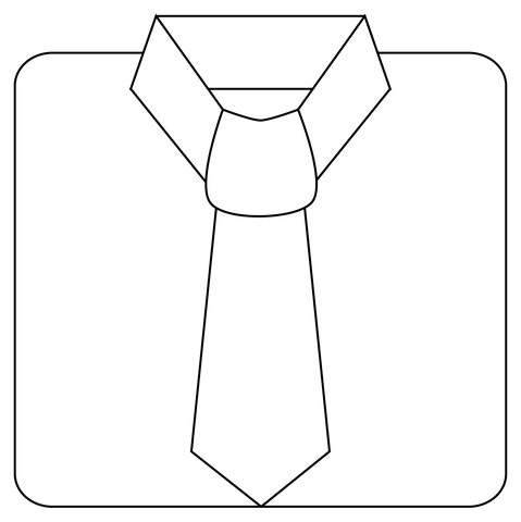 Dibujo de corbata para colorear dibujos para colorear imprimir gratis