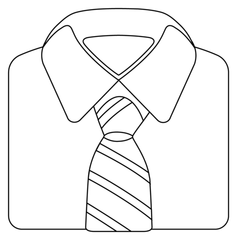 Dibujo de emoji de corbata para colorear dibujos para colorear imprimir gratis