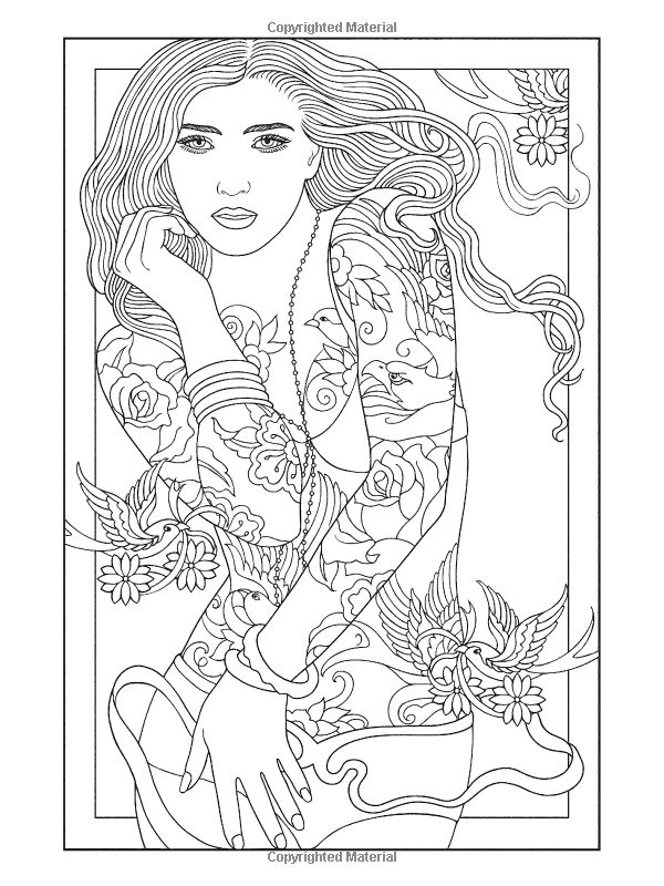 Body t tattoo designs coloring book dover design coloring books designs coloring books tattoo coloring book coloring books