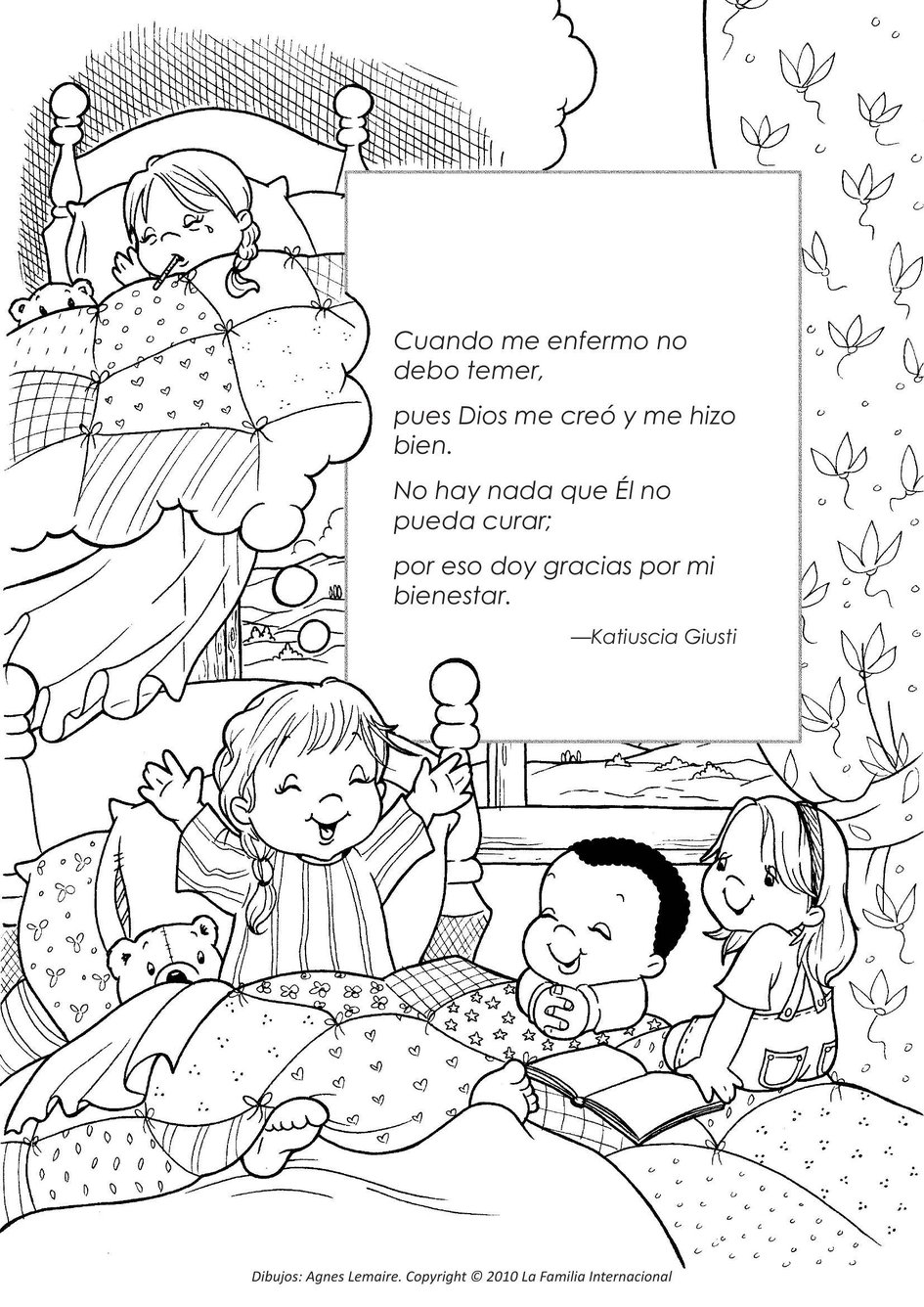 Dios creã mi cuerpo y actos de amabilidadâpãginas para colorear rincãn de las maravillas