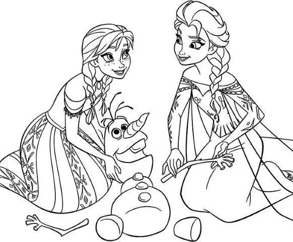Frozen para colorear