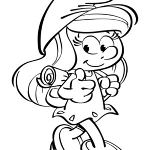 Smurfs coloring pages printable for free download