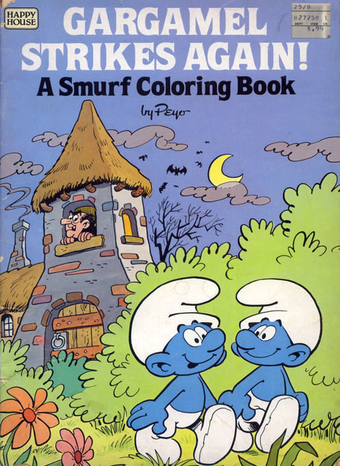 Smurfs gargamel strikes again coloring books at retro reprints