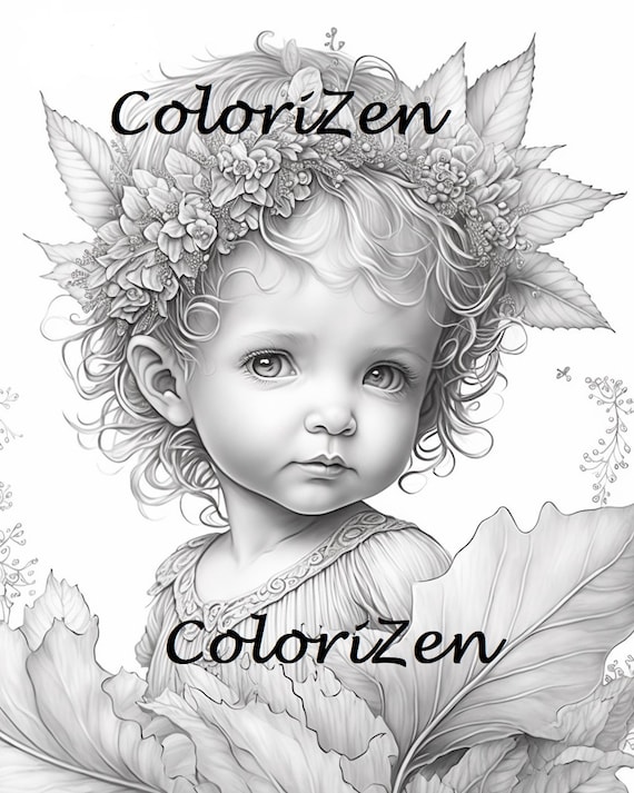 Bebã hada pãgina para colorear de hadas para niãas adolescentes y niãos descargar e imprimir por colorizen
