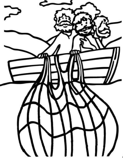 La pesca milagrosa sunday school coloring pages bible crafts for kids bible school crafts