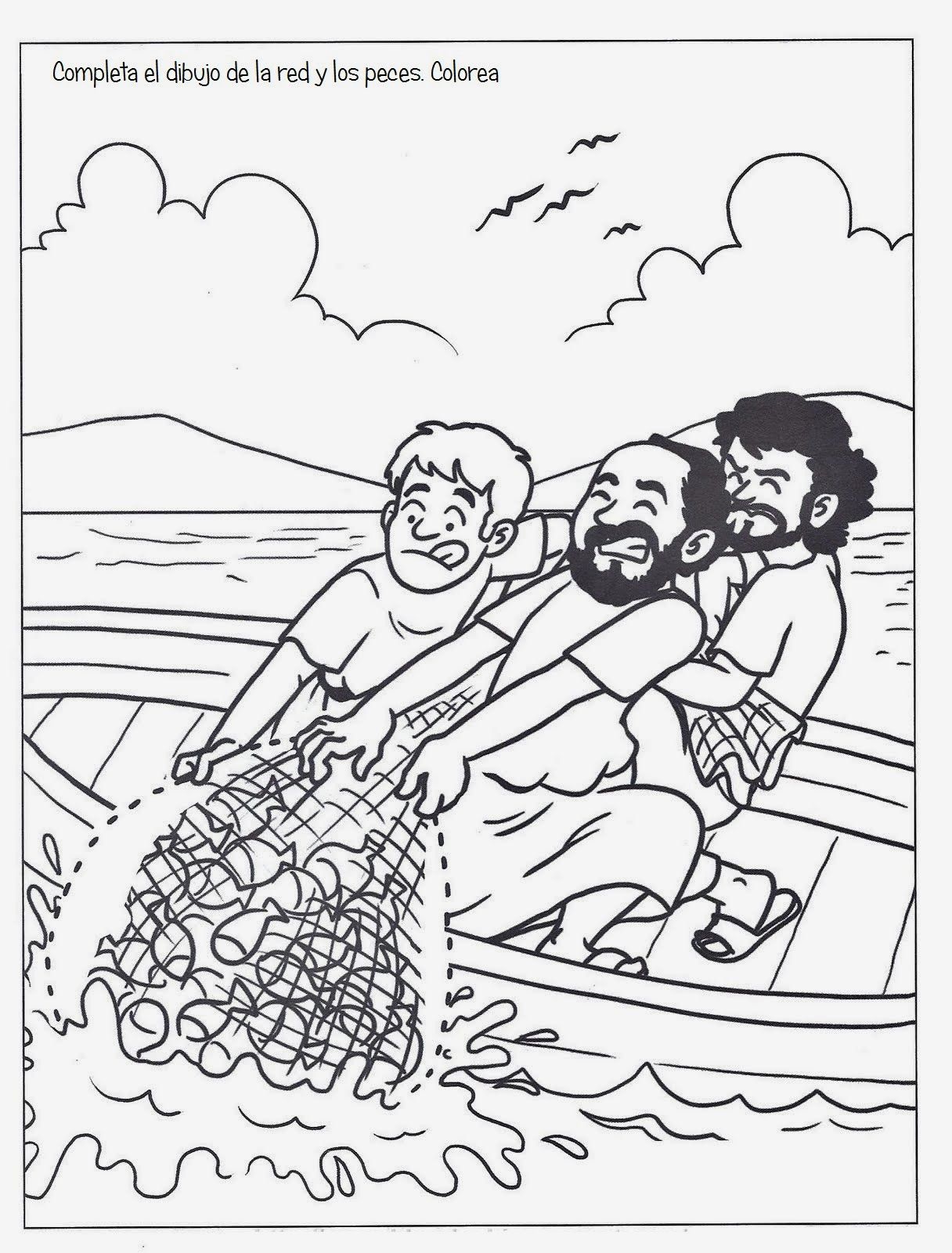 Me aburre la religiãn la pesca milagrosa la pesca milagrosa pãginas pa colore de biblia tesanãas de historia de la biblia