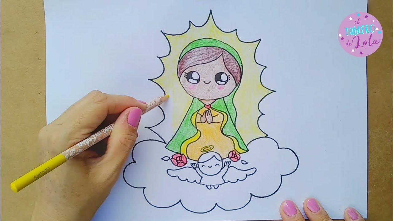 Cão dibujar a la virgen de guadalupe ð kawaii paso a paso