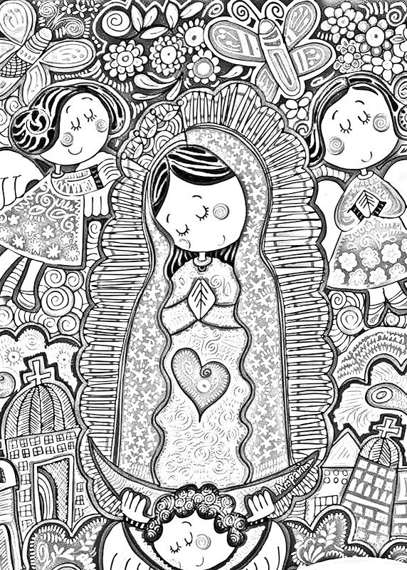 Different coloring pages for our lady of guadalupe coloring pages catholic coloring coloring books