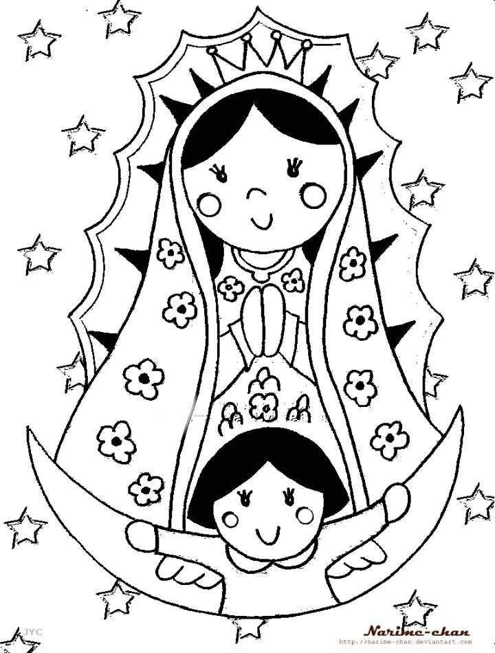 Download or print this amazing coloring page virgen de guadalupe coloring pag catholic crafts catholic coloring