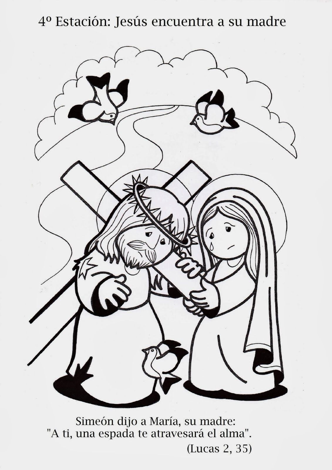 Sgblogosfera amigos de jesãºs bible crafts bible loring pages bible crafts for kids