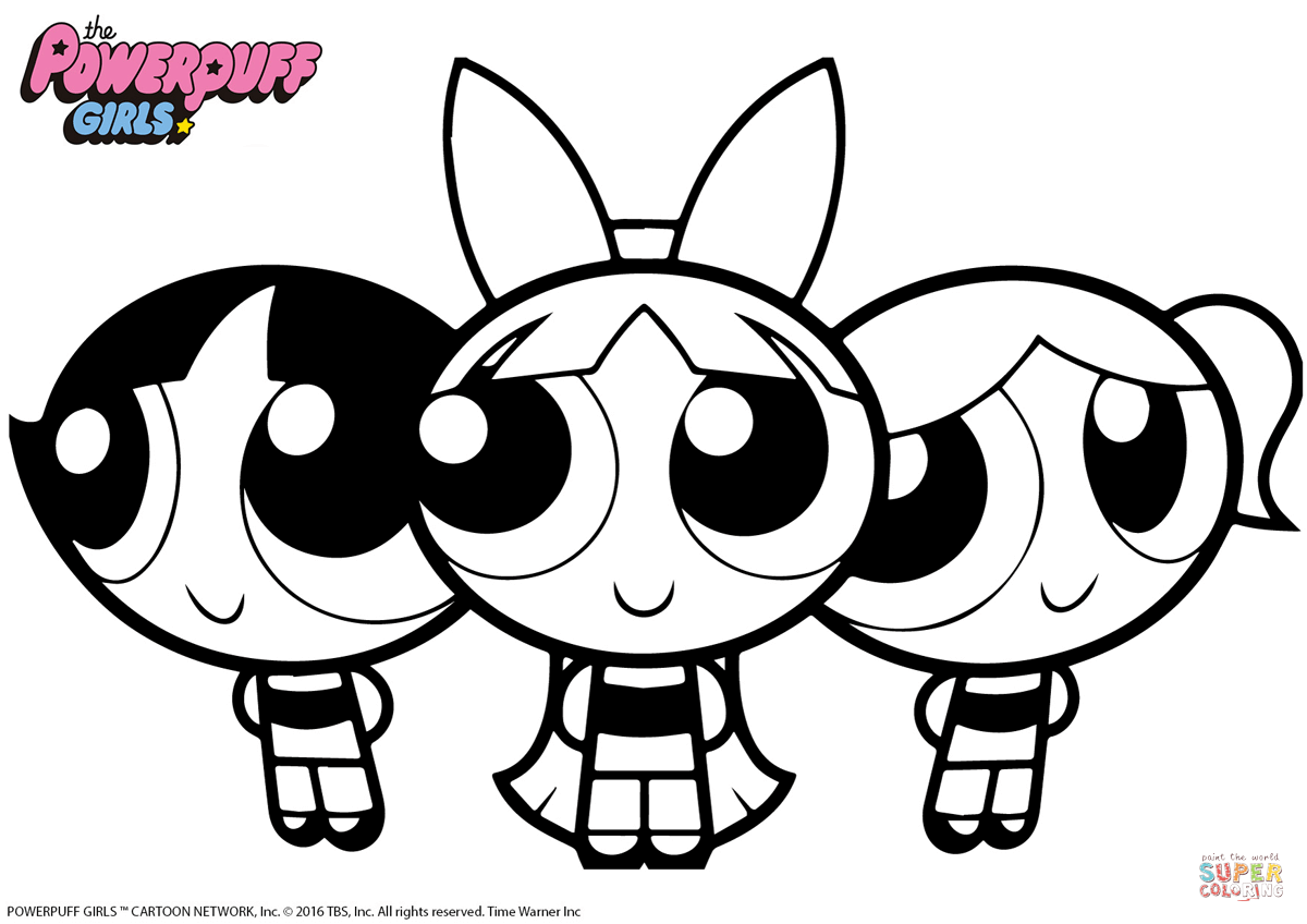Dibujo de las chicas superpoderosas para colorear dibujos para colorear imprimir gratis