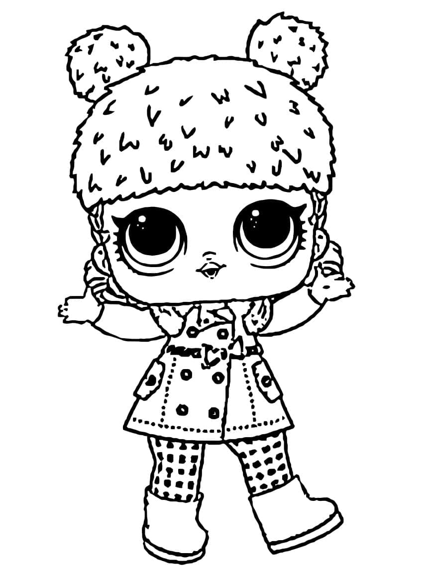 Big city bb lol surprise doll coloring page