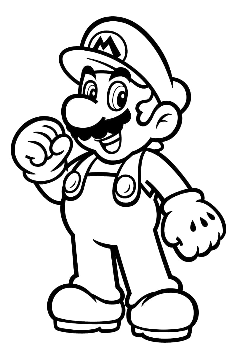 Super mario bros coloring pages