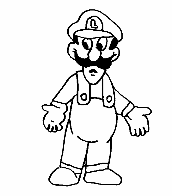 Mario bros para colorear