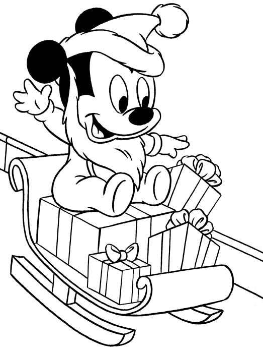 Free disney christmas printable coloring pages for kids
