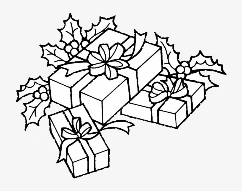 Christmas presents coloring pages