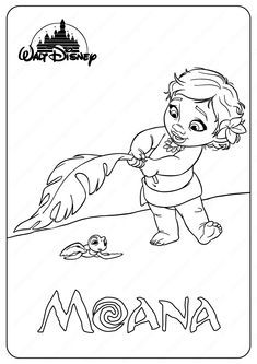 Baby moana coloring pages moana disney pixar coloringpages drawing cartoon girls printable â cartoon coloring pages moana coloring moana coloring pages