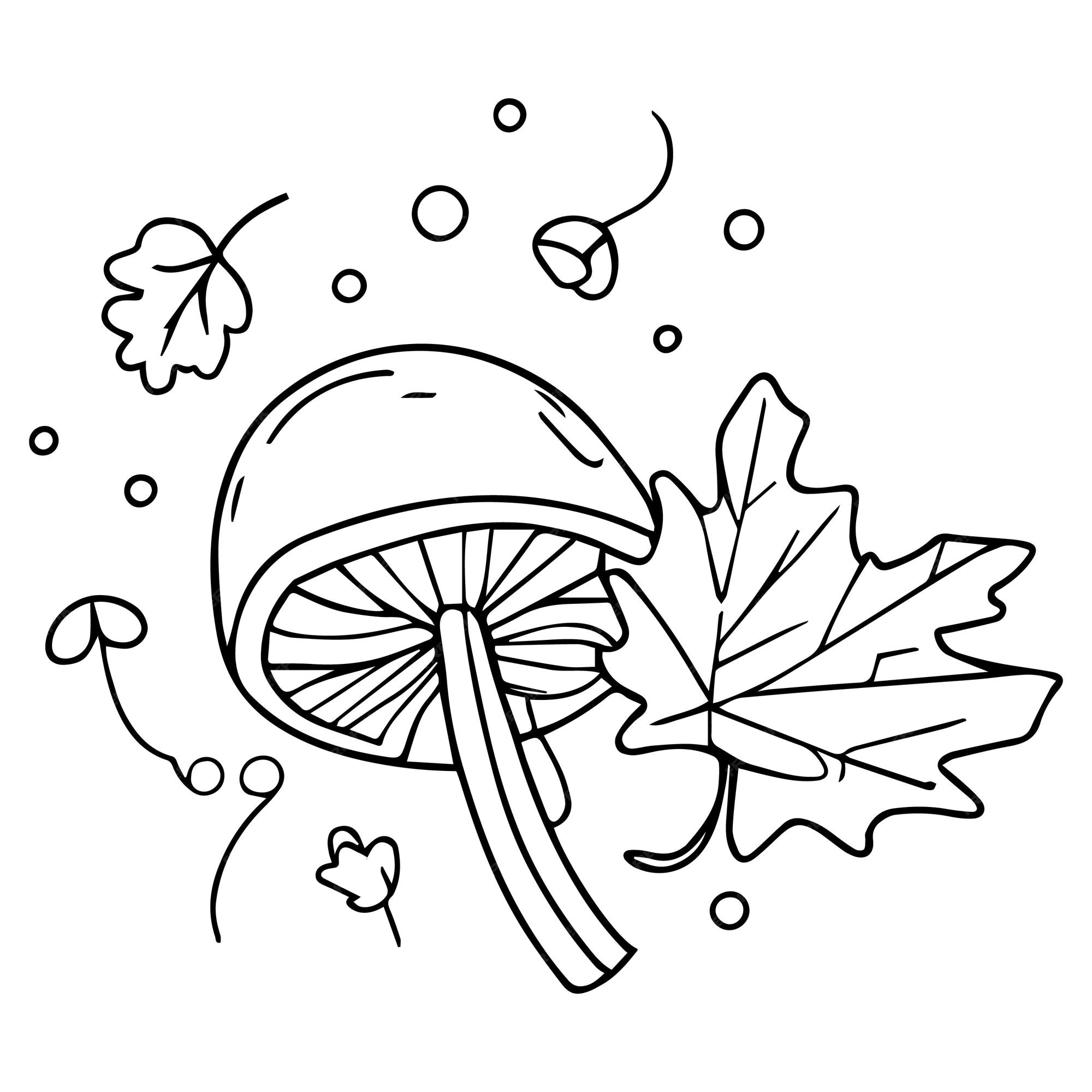 Dibujos para colorear de otoão feliz pãginas para colorear de otoão de jardãn de infant para imprimir gratis aislados en blanco vector premium