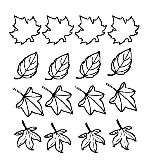 Llega el otoão â dibujos de otoão para colorear leaf coloring page leaf template coloring pages for boys