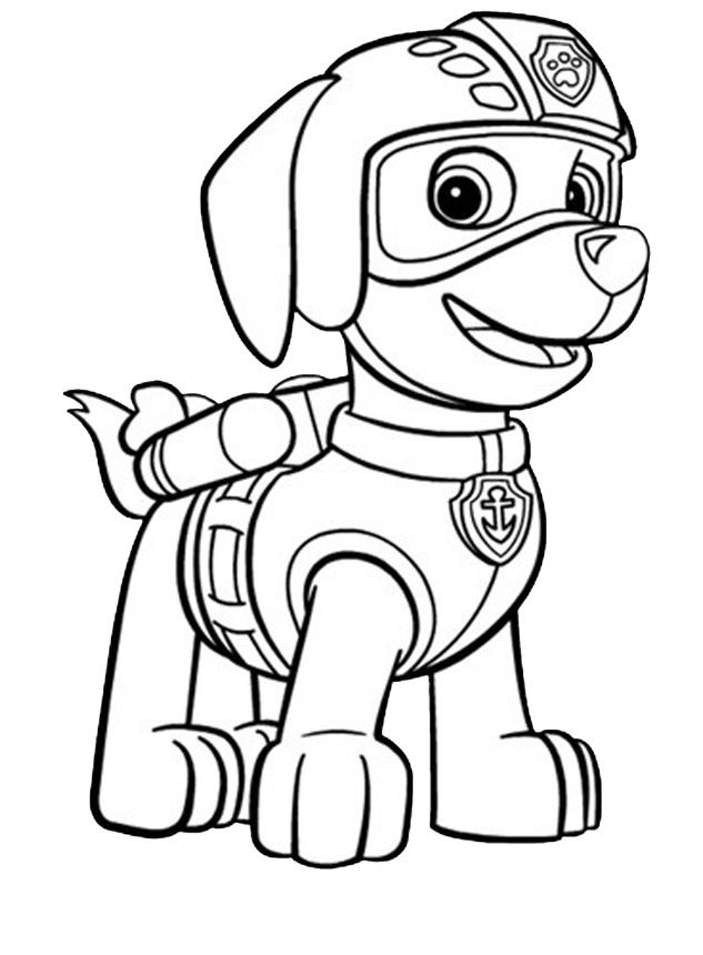 Paw patrol coloring pag