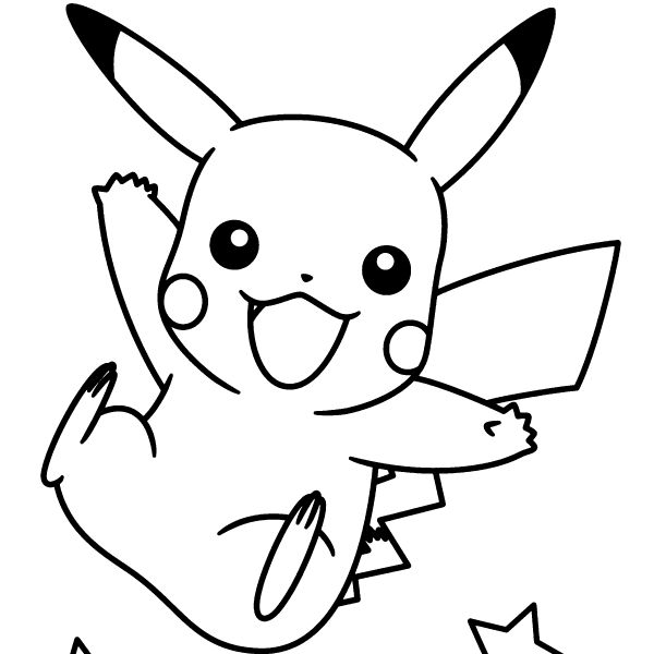 Dibujos pikachu para dibujar imprimir colorear y recortar fãcilmeâ pãginas para colorear de pokemon pãginas para colorear lindas dibujos para colorear pokemon