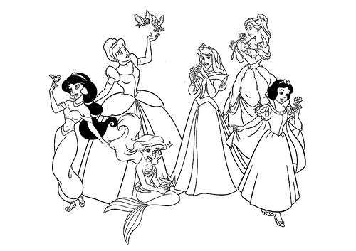 Princesas disney dibujos para colorear e imprimir gratis princesas para colorear princesas dibujos princesas disney