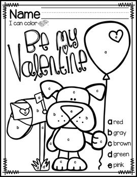 Free valentines day color by letter valentines day coloring page valentines day coloring kindergarten valentines