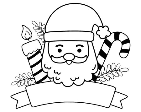 Santa coloring pages stock vector illustration and royalty free santa coloring pages clipart