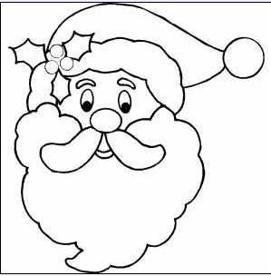 Dibujo cara de papa noel santa coloring pages christmas coloring pages santa face