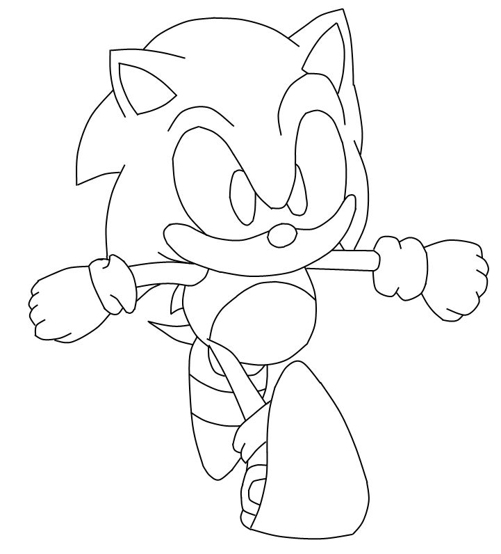 Sonic e tails dibujos para colorear