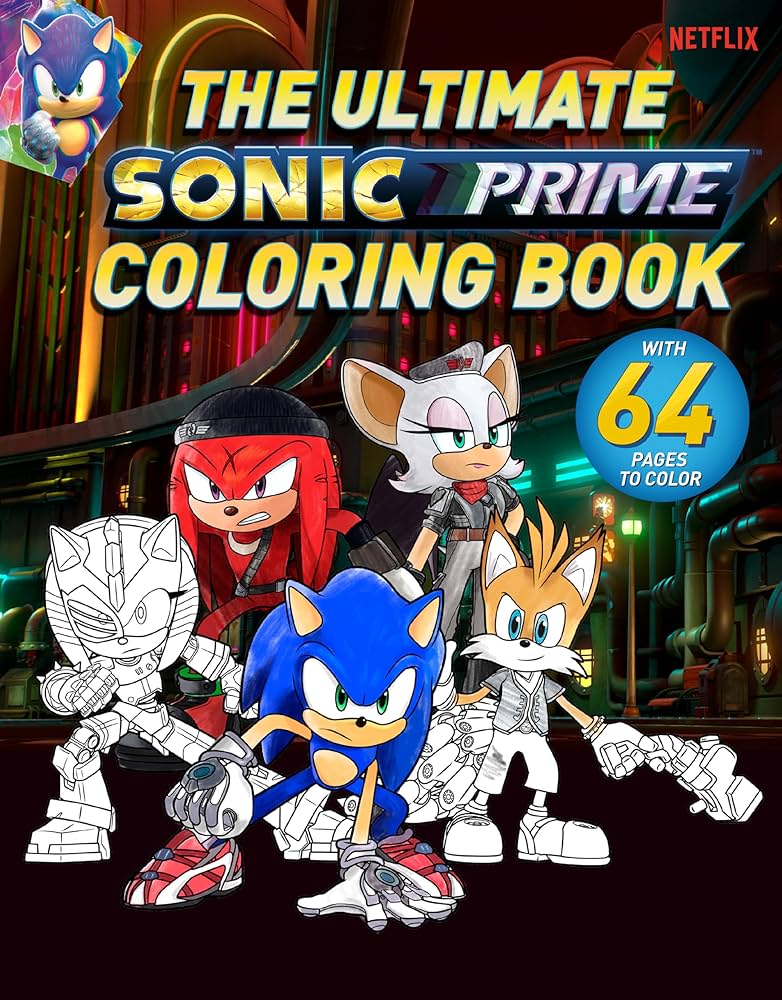 The ultimate sonic prime coloring book sonic the hedgehog spaziante patrick libros