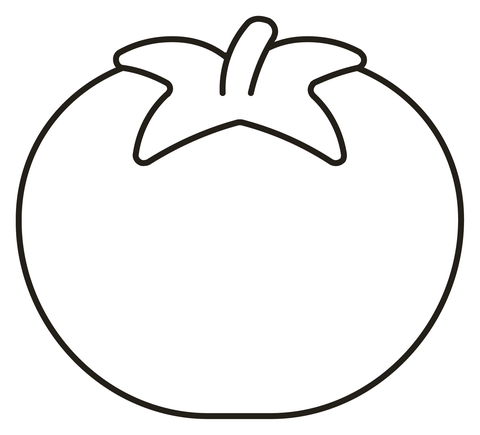 Dibujo de tomate para colorear dibujos para colorear imprimir gratis