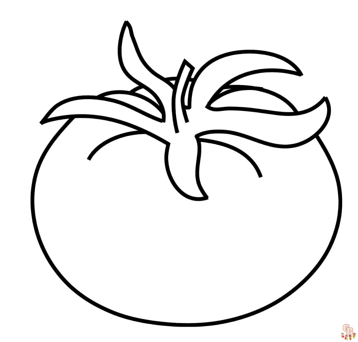 Juicy fun con dibujos para colorear de tomate