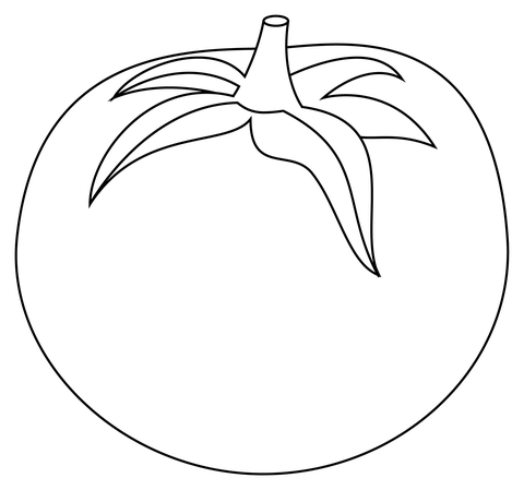 Dibujo de tomate para colorear dibujos para colorear imprimir gratis