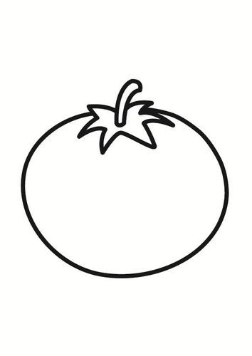 Tomates dibujo alimentos para colorear vegetales dibujos