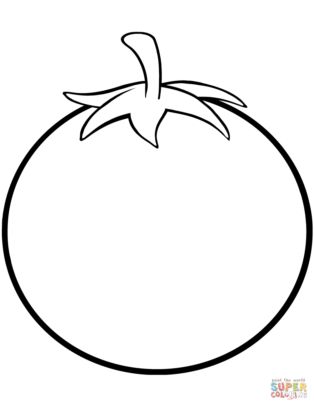 Dibujo de tomate para colorear dibujos para colorear imprimir gratis