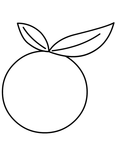 Dibujo de naranja para colorear dibujos para colorear imprimir gratis