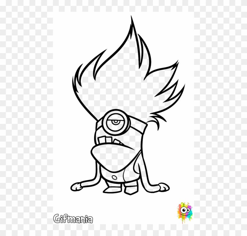 Color now this purple minion the evil minion