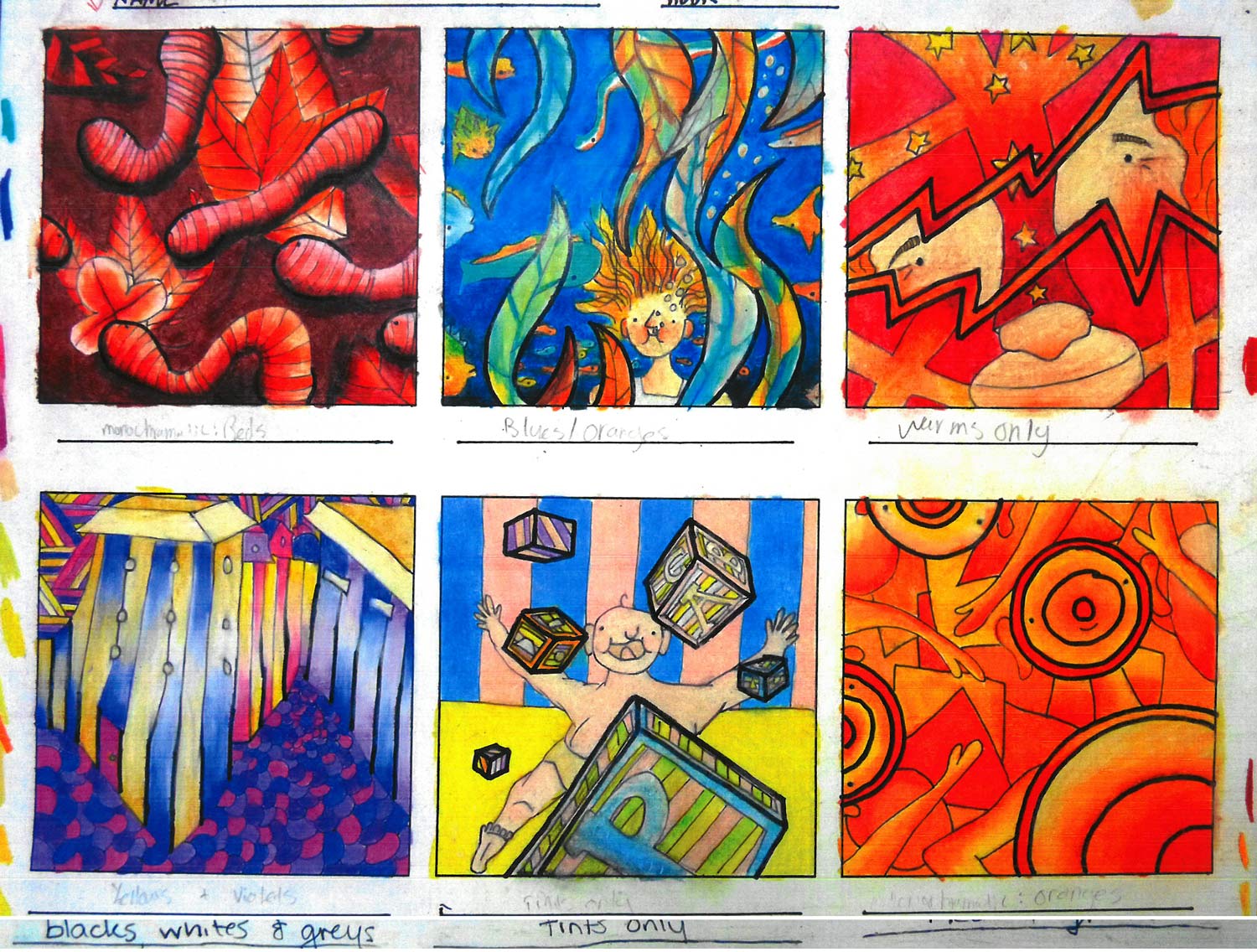 Imagination workout art lesson