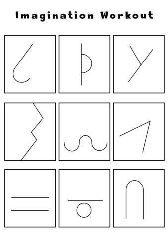 Imagination workout worksheet free printable puzzle games
