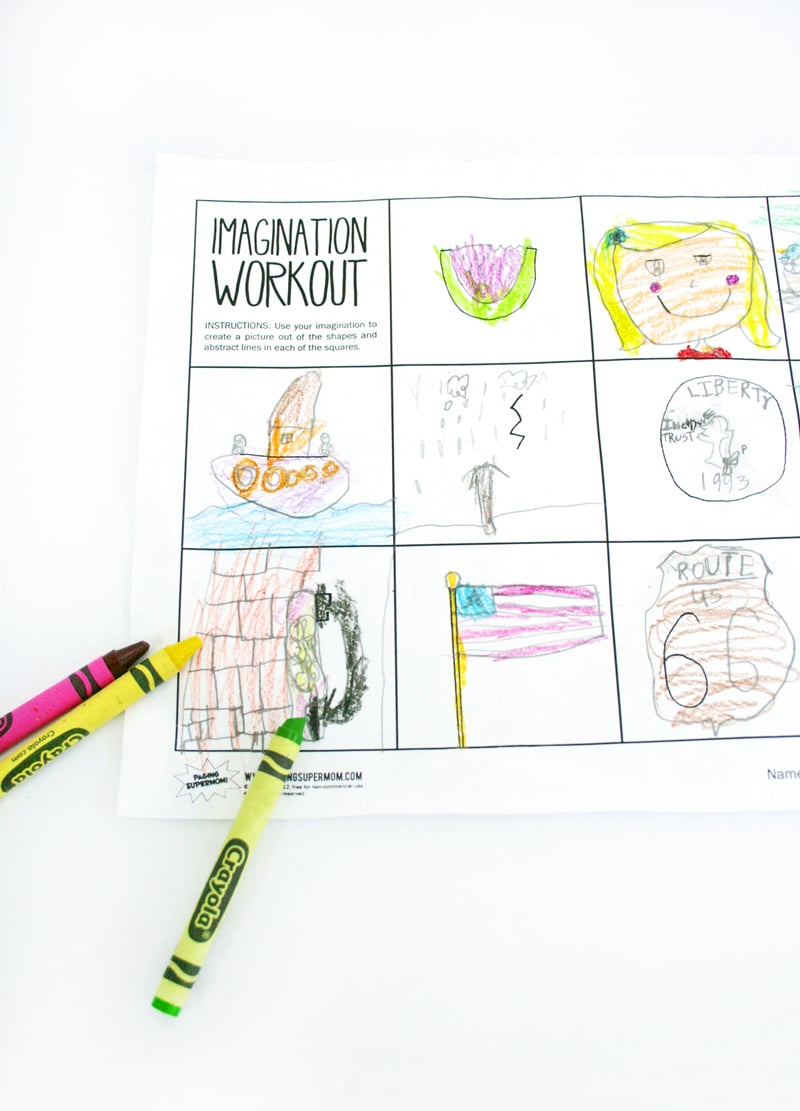 Worksheet wednesday imagination workout