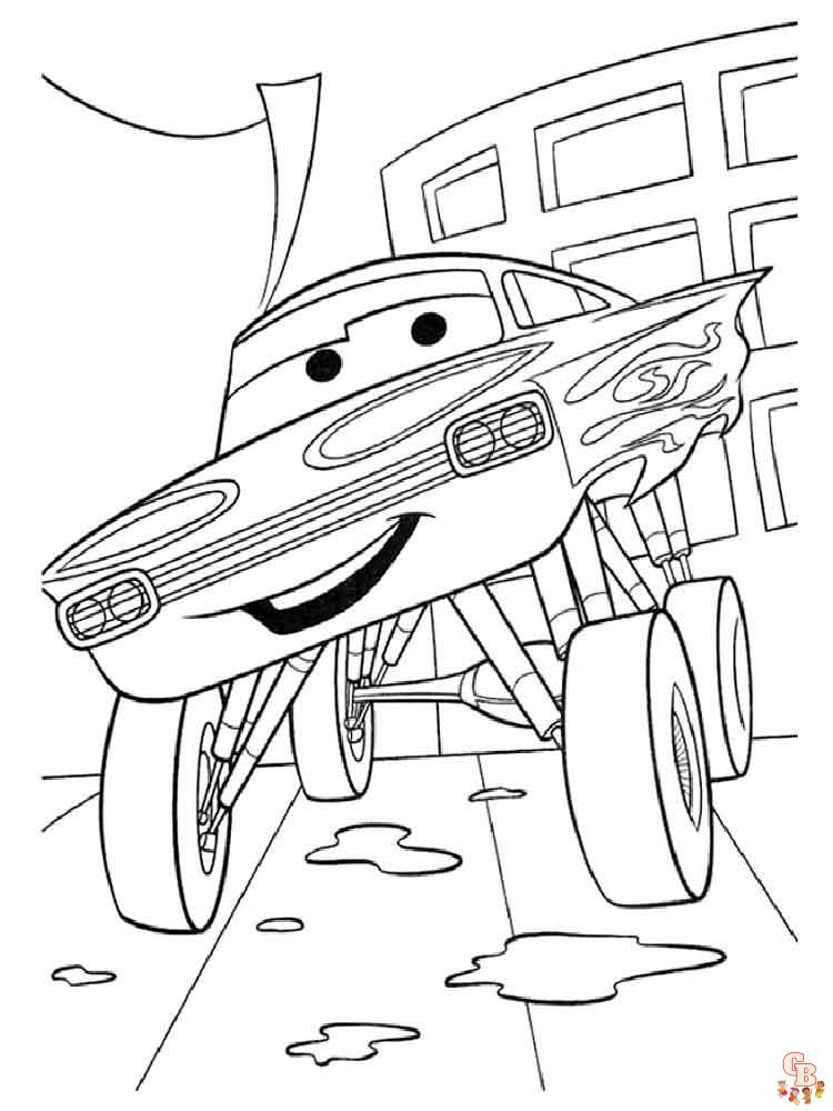 Free cars coloring pages for kids