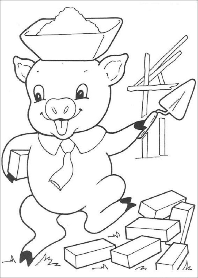 Ð dibujos para colorear los tres cerditos