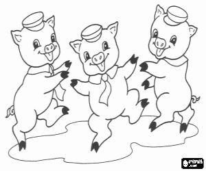Kleurplaten de wolf en de drie biggetjes kleurplaat petits cochons pages de coloriage disney coloriage ã imprimer gratuit