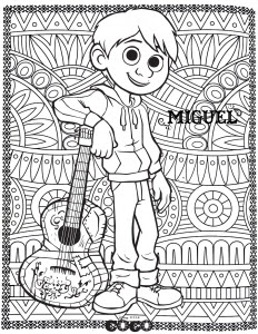 Coco free printable coloring pages