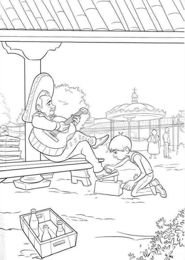Disney coco coloring pages pdf
