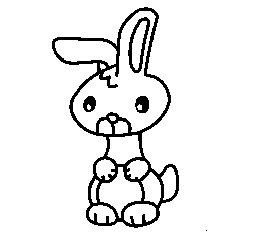 Dibujo de art el conejo para colorear