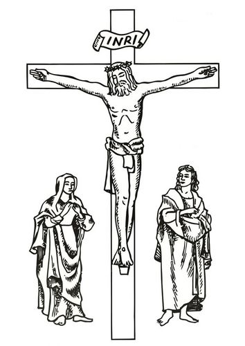 Dibujo para colorear viernes santo