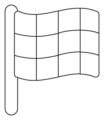 Dibujo de emoji de bandera a cuadros para colorear dibujos para colorear imprimir gratis