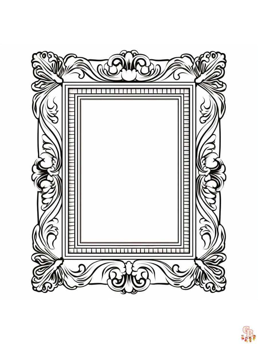 Pãginas para colorear de marcos de fotos imprimibles gratis para niãos y adultos